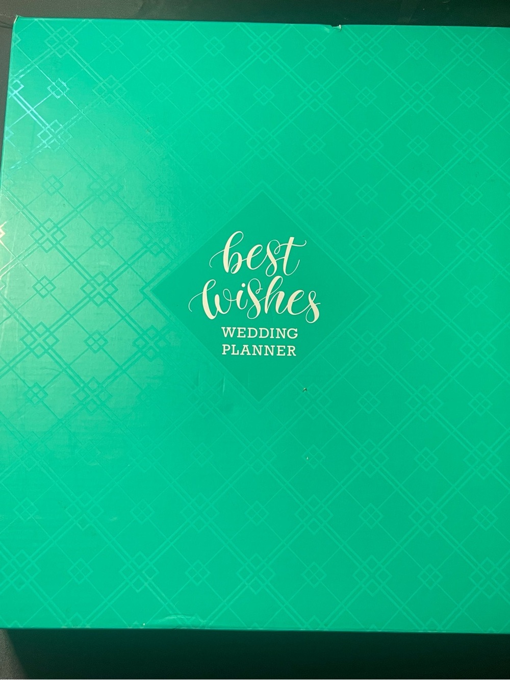 Best Wishes Teal Wedding Planner - Organized Event Notebook